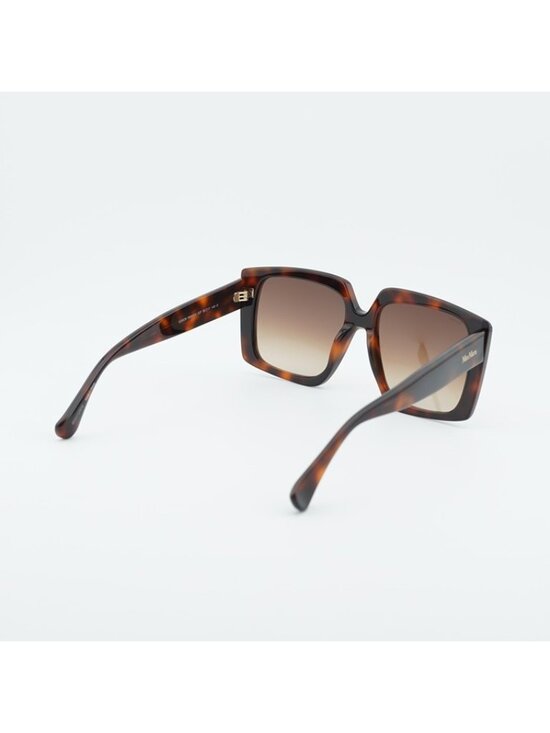 Max Mara MM0024 52F Sunglasses Havana Square Frame, Brown Gradient Lenses main image 9